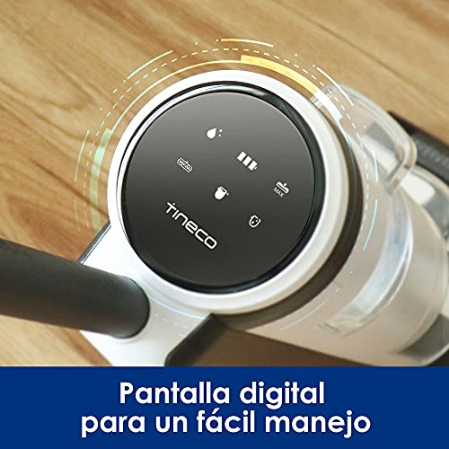 Tineco iFloor3 Aspiradora Escoba en Seco y Húmedo, Inteligente, Pantalla digital, Autolimpieza, Sin Cables, Ligero y Potente, Silencioso y Recargable, Todo en uno, Friegasuelos, Multisuperficies