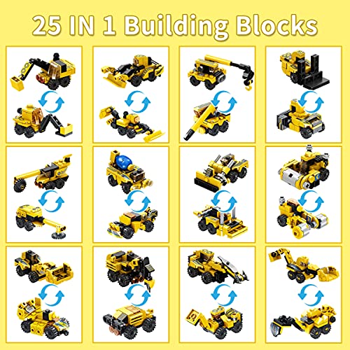 TINIBOLT Robot Juguetes de Construcción , 25-in-1 Stem Ingeniería Bloques de Construcción para 6 7 8 9 10 11 años Niños y Niñas,573 PCS