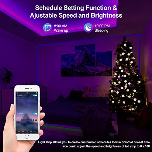 Tiras LED, Luces Led Habitación 10 Metros, Bonve pet Tiras LED RGB 5050 SMD Bluetooth Musical con IR Control Remoto 40 Teclas y APP, 16 Milliones de Colores para Decoración Cocina Fiesta Navidad