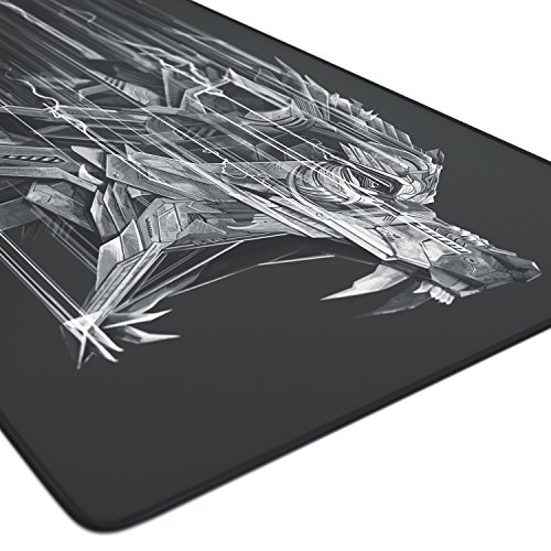 TITANWOLF - XXL Alfombrilla para ratón 900 x 400 mm - Speed Gaming Mousepad - Mouse Pad para Ordenador - Base para Mesa Grandes Dimensiones - Diseño: Epsilon