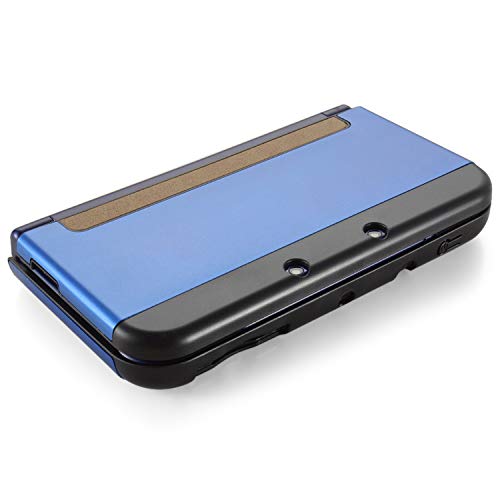 TNP Nueva Funda para Nuevo Nintendo 3DS Plástico Aluminio Compatible con el Nuevo Nintendo 3DS 2015 Protector de Superficie Externa Completa Nuevo Diseño Modificado sin Bisagras Color Azul Marino