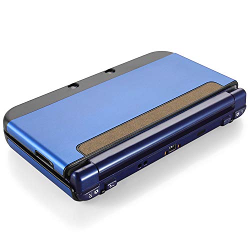 TNP Nueva Funda para Nuevo Nintendo 3DS Plástico Aluminio Compatible con el Nuevo Nintendo 3DS 2015 Protector de Superficie Externa Completa Nuevo Diseño Modificado sin Bisagras Color Azul Marino