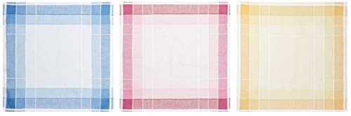 Tobeni 12 Piezas Mujer Pañuelos de Tela 100% Algodón Color Design 23 Tamano 30 cm x 30 cm