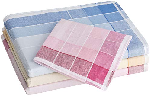 Tobeni 12 Piezas Mujer Pañuelos de Tela 100% Algodón Color Design 23 Tamano 30 cm x 30 cm