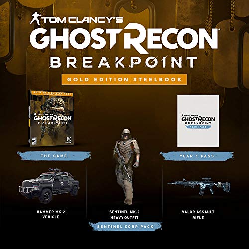 Tom Clancy's Ghost Recon Breakpoint Steelbook Gold Edition for Xbox One [USA]