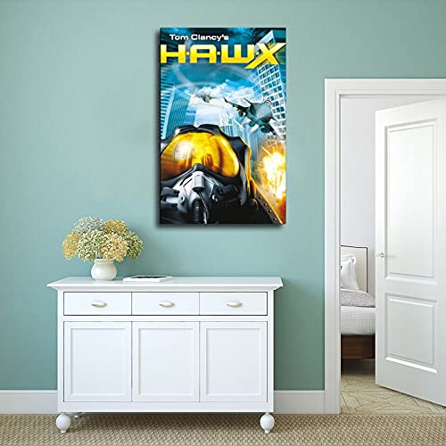 Tom Clancy's H.A.W.X Juego Cover Carteles 2 Lienzo Póster Decoración Dormitorio Deportes Paisaje Oficina Decoración Regalo Marco Estilo 120 × 30 pulgadas (50 × 75 cm)