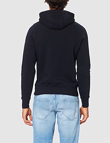 Tommy Hilfiger Tommy Logo Hoody 0752 - Sudadera con Capucha Hombre, Azul (Sky Captain 403), XXL