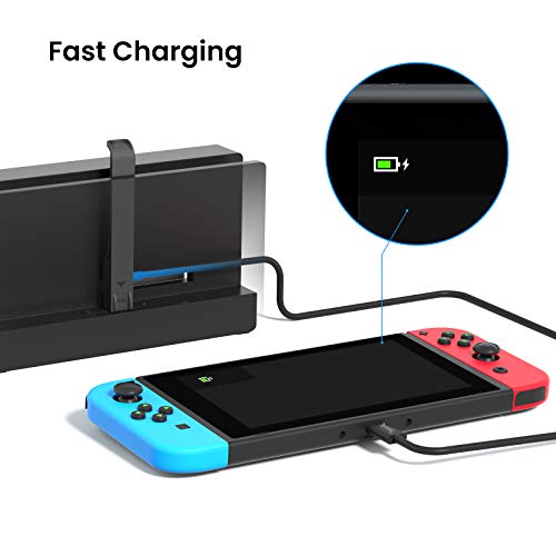 tomtoc Cable Alargador para Nintendo Switch Dock, 1 m, USB 3.0 Type-C Extender, Accesorio para Nintendo Switch Versión OLED 2021, Soporta Transferencia de Datos