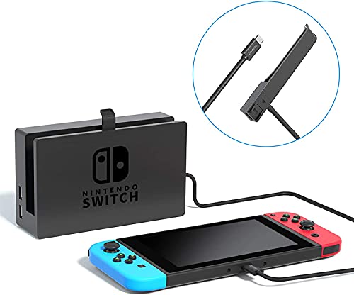 tomtoc Cable Alargador para Nintendo Switch Dock, 1 m, USB 3.0 Type-C Extender, Accesorio para Nintendo Switch Versión OLED 2021, Soporta Transferencia de Datos