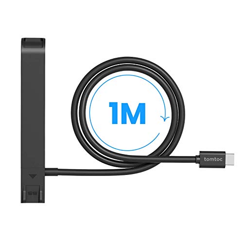 tomtoc Cable Alargador para Nintendo Switch Dock, 1 m, USB 3.0 Type-C Extender, Accesorio para Nintendo Switch Versión OLED 2021, Soporta Transferencia de Datos