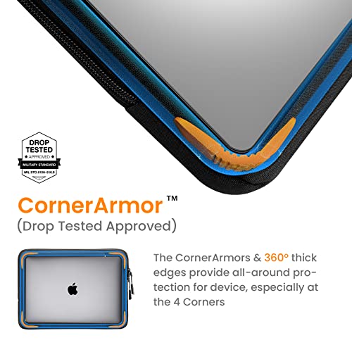 tomtoc Funda Blanda Ecológico para 16" MacBook Pro A2485 2021 / A2141 2019, 15" MacBook Pro Retina 2012-2015, 15,6" ASUS TUF Gaming / ROG Zephyrus, 15" Surface Book 3/2, Bolso Antigolpes para Portátil