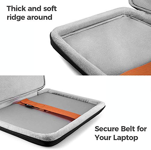 tomtoc Maletín para 16" MacBook Pro A2485 2021/ A2141 2019, 15" MacBook Pro 2012-2015, 15,6" ASUS TUF Gaming/ROG Zephyrus, 15" Surface Book 3/2, Funda Portátil con Bolsillo para Laptop