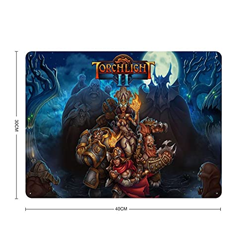 Torchlight 2 Classic Popular Game Cover Tin Sign Vintage Metal Pub Club Cafe Bar Home Wall Art Decoración 30x40cm