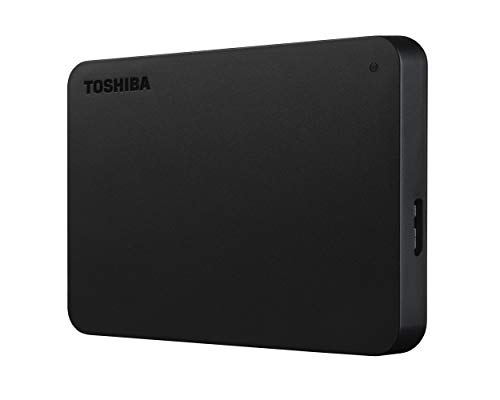 Toshiba Canvio Basics - Disco duro externo portátil USB 3.2 de 2.5 pulgadas (1 TB) color negro