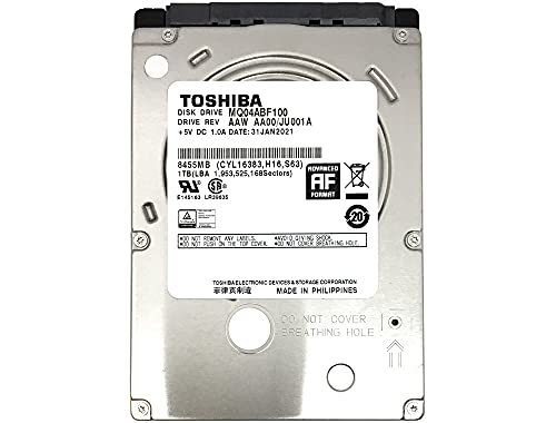 Toshiba (MQ04ABF100) 1TB 5400RPM 128MB caché SATA 6Gb/s 2.5" interno Gaming PS3/PS4 disco duro