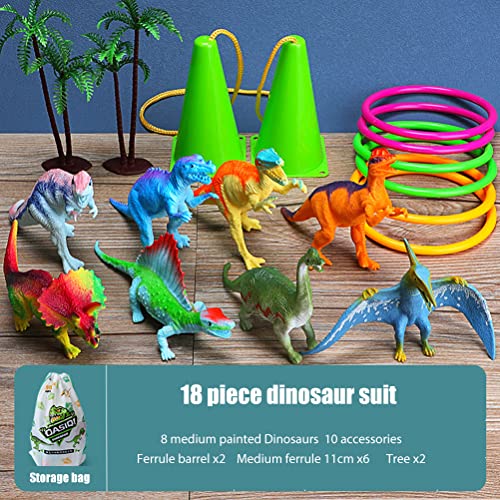 Toss Ring Game, Dinosaur Baby Toss Ring Puzzle Juego Anillo de Lanzamiento de plástico Juguete Interactivo para niños para Interiores