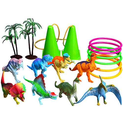 Toss Ring Game, Dinosaur Baby Toss Ring Puzzle Juego Anillo de Lanzamiento de plástico Juguete Interactivo para niños para Interiores