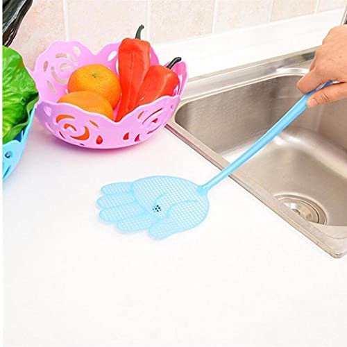 TOSSPER Linda Mosca De Plástico Golpe Golpeado Insecto Moscas Pat Slap Tool Home Anti-Mosquito Fly Pass Fly Swatters (Color Azar)
