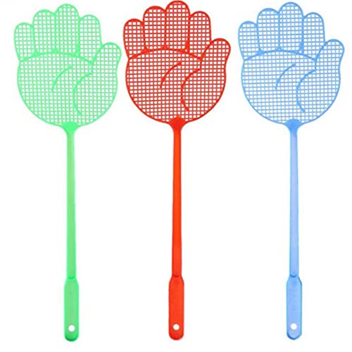 TOSSPER Linda Mosca De Plástico Golpe Golpeado Insecto Moscas Pat Slap Tool Home Anti-Mosquito Fly Pass Fly Swatters (Color Azar)