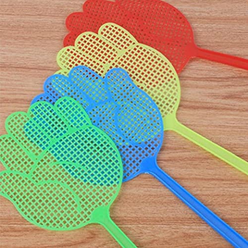 TOSSPER Linda Mosca De Plástico Golpe Golpeado Insecto Moscas Pat Slap Tool Home Anti-Mosquito Fly Pass Fly Swatters (Color Azar)