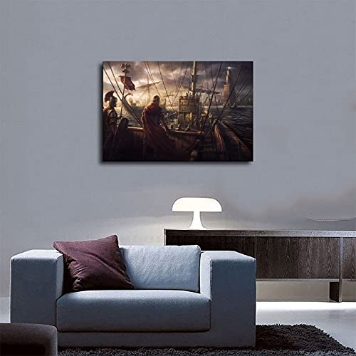 Total War Rome II - Póster de lona para decoración de dormitorio, paisaje, oficina, habitación, decoración, regalo, 40 x 60 cm