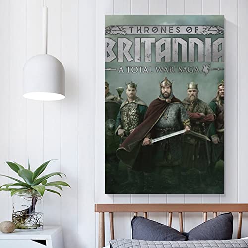 Total War Saga Thrones of Britannia Game - Póster decorativo para pared (50 x 75 cm)