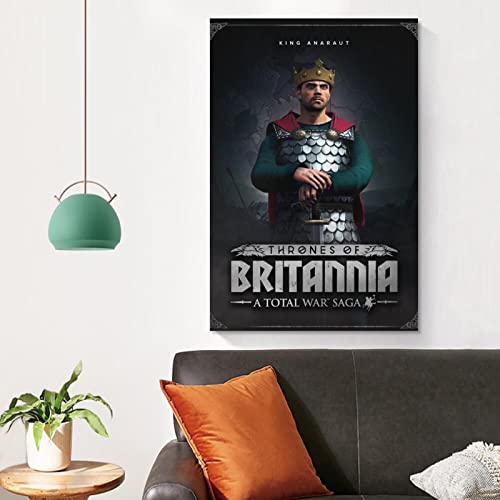 Total War Saga Thrones of Britannia - Póster decorativo para pared (40 x 60 cm)