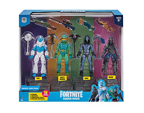 Toy Partner Pack 4 FIGUAS FORTNITE Squad Mode Core, Serie 2, 10 CM, Multicolor (FNT0109)