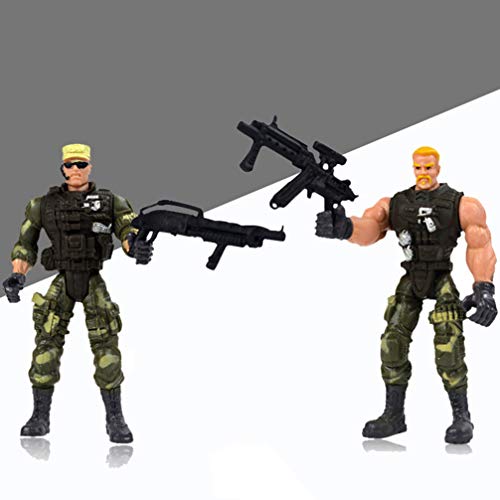 TOYMYTOY 6 Piezas Hombres Figuras de Acción Soldados Militares Modelo Juego de Juguete de Las Fuerzas Especiales (Un Patrón)