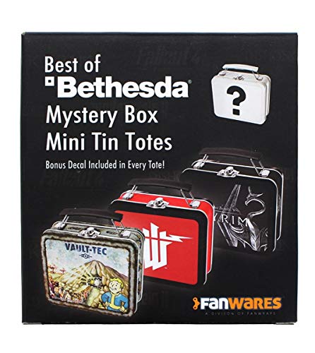 toynk Bethesda Games Mystery Tin Mini Tote Lunchbox-Style Container |One Random Tote