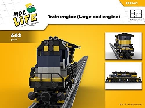 Train engine (Large end engine) (Instruction Only): Moc Life (train equipments Book 6) (English Edition)