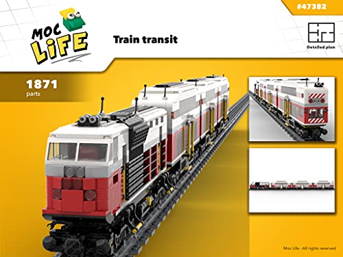 Train transit (Instruction Only): Moc Life (train equipments Book 2) (English Edition)