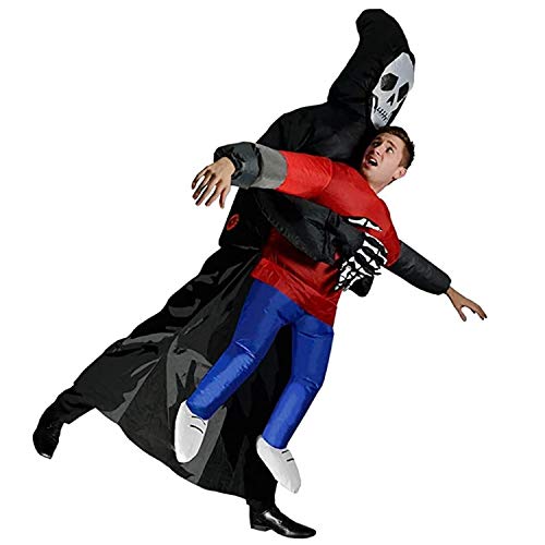 Traje Inflable de la Parca | Disfraz de Halloween Peculiar | Original Tamaño Adulto | Poliéster Cómodo | Resistente | Sistema de inflación Incluido | OriginalCup®