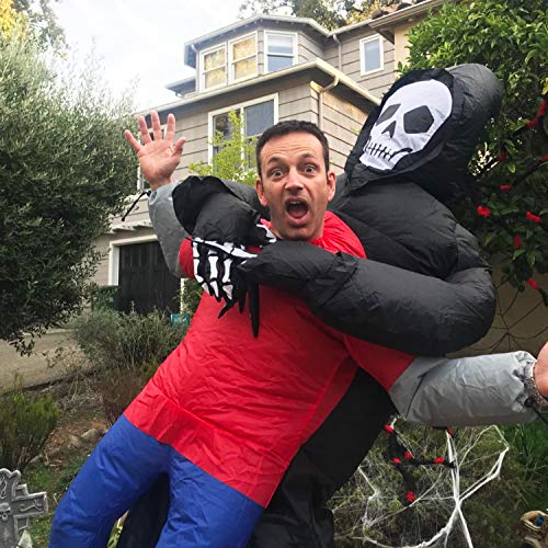 Traje Inflable de la Parca | Disfraz de Halloween Peculiar | Original Tamaño Adulto | Poliéster Cómodo | Resistente | Sistema de inflación Incluido | OriginalCup®