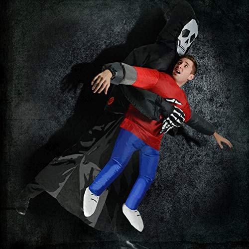 Traje Inflable de la Parca | Disfraz de Halloween Peculiar | Original Tamaño Adulto | Poliéster Cómodo | Resistente | Sistema de inflación Incluido | OriginalCup®