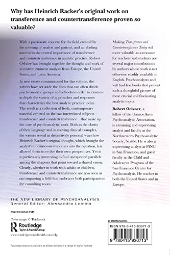 Transference and Countertransference Today (The New Library of Psychoanalysis)