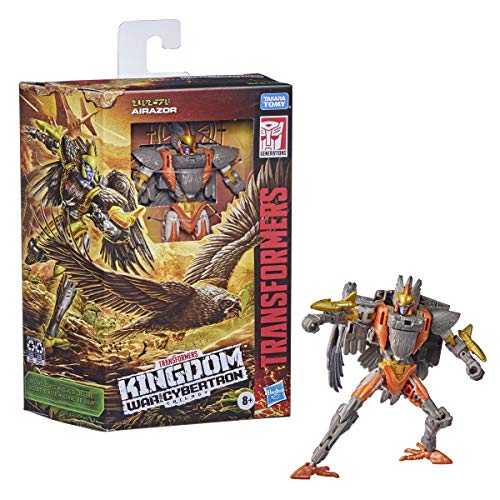 Transformers Juguetes Figura de acción WFC-K14 Airazor de Generations War for Cybertron: Kingdom Deluxe de 14 cm, a Partir de 8 años