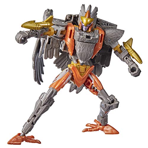 Transformers Juguetes Figura de acción WFC-K14 Airazor de Generations War for Cybertron: Kingdom Deluxe de 14 cm, a Partir de 8 años