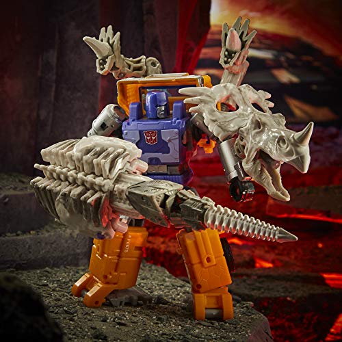 Transformers Juguetes Generations War for Cybertron: Kingdom - Figura WFC-K15 Ractonite Fossilizer - 14 cm - Edad: 8+