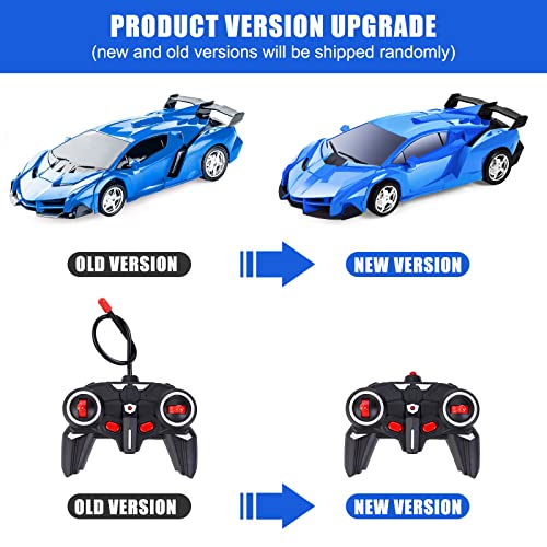 Transformers Toys 2 en 1 - Transformador de control remoto para niños de 3 a 12 años, transformador RC de juguete de control remoto para niños de 3 a 5 años