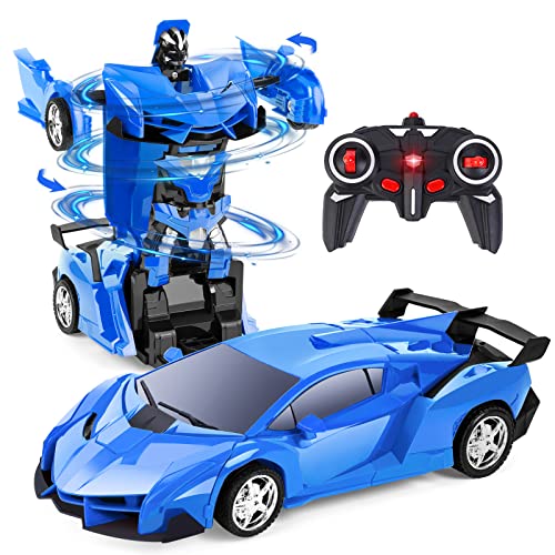 Transformers Toys 2 en 1 - Transformador de control remoto para niños de 3 a 12 años, transformador RC de juguete de control remoto para niños de 3 a 5 años