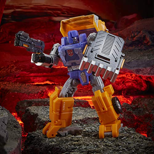 Transformers Toys Generations War for Cybertron: Kingdom Deluxe WFC-K16 Huffer Figura de acción – Niños de 8 años en adelante, 5.5 Pulgadas'.