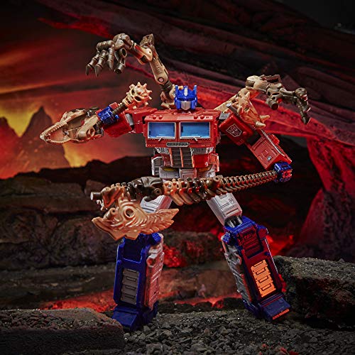 Transformers Toys Generations War for Cybertron: Kingdom Leader WFC-K11 Optimus Prime Figura de acción – niños de 8 años en adelante, 7 Pulgadas