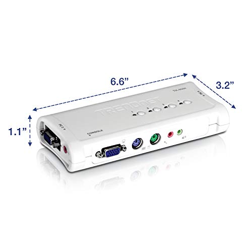 TRENDnet TK-408K - Kit para KVM Switch PS/2 de 4 Puertos con Audio