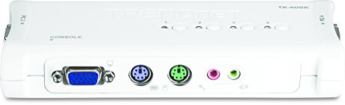 TRENDnet TK-408K - Kit para KVM Switch PS/2 de 4 Puertos con Audio