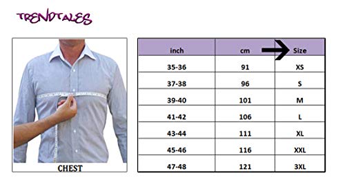 Trendtales Chaqueta de cuero para hombre, piel de cordero, Negro TTKL767 XXL