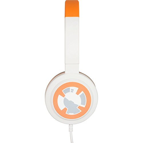 Tribe Star Wars - Auriculares on-ear con micrófono I Auriculares Cascos para Iphone, Android, Movil, PS4, XBOX, PC, Computador - diseño BB8