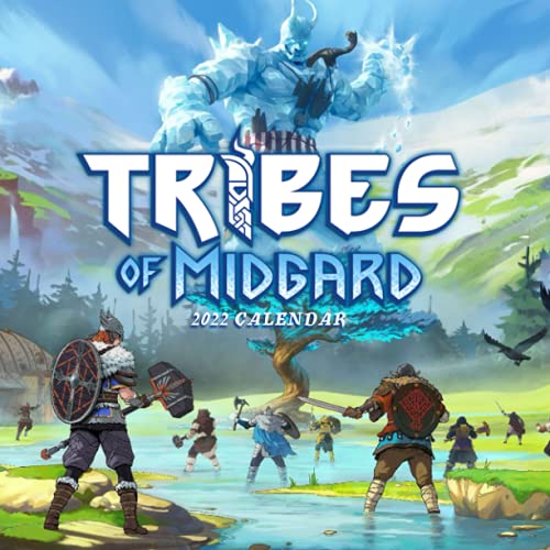 Tribes of Midgard Calendar 2022-2023: Tribes of Midgard Calendar 2022 - OFFICIAL Games calendar 2022 18 months- Planner Gifts boys girls kids and all ... 17''x11''(Kalendar Calendario Calendrier).