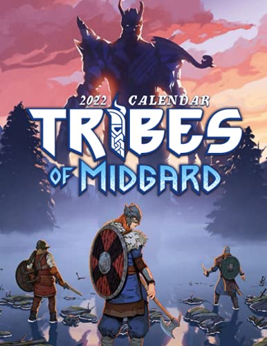 Tribes of Midgard Calendar 2022-2023: Tribes of Midgard Calendar 2022 - OFFICIAL Games calendar 2022 18 months- Planner Gifts boys girls kids and all ... 17''x11''(Kalendar Calendario Calendrier).