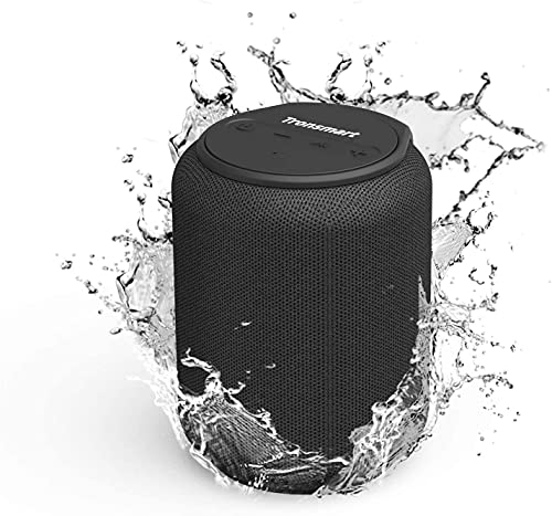 Tronsmart T6 Mini Altavoces Bluetooth 15W, 24 Horas de Reproducción, Sonido Stereo 360°, IPX6 Waterproof, Altavoz portatil Bluetooth 5.0, Apoya TF Card Memoria USB de 64G y Asistente de Voz